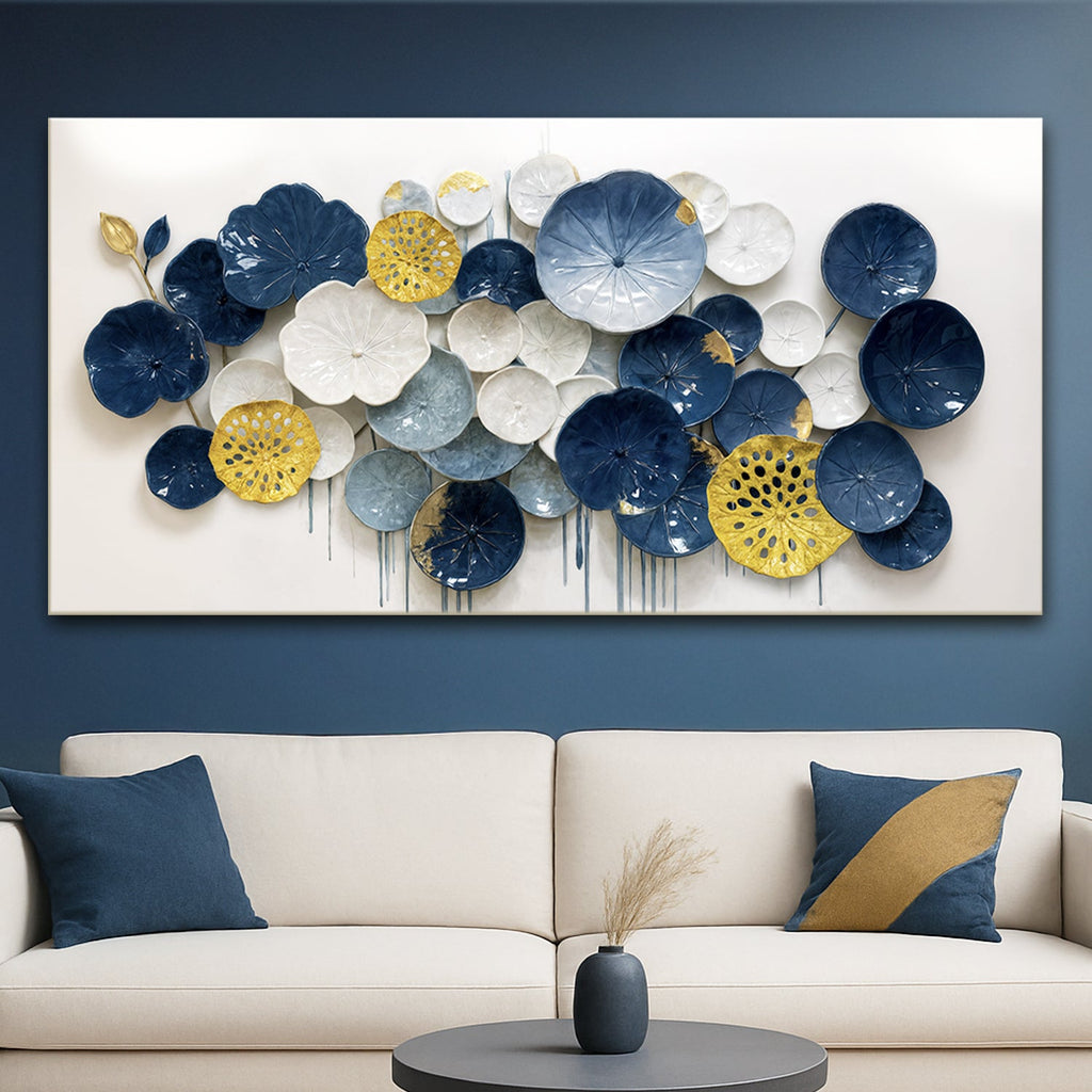 Lotus Leaf Abstract Wall Art VII