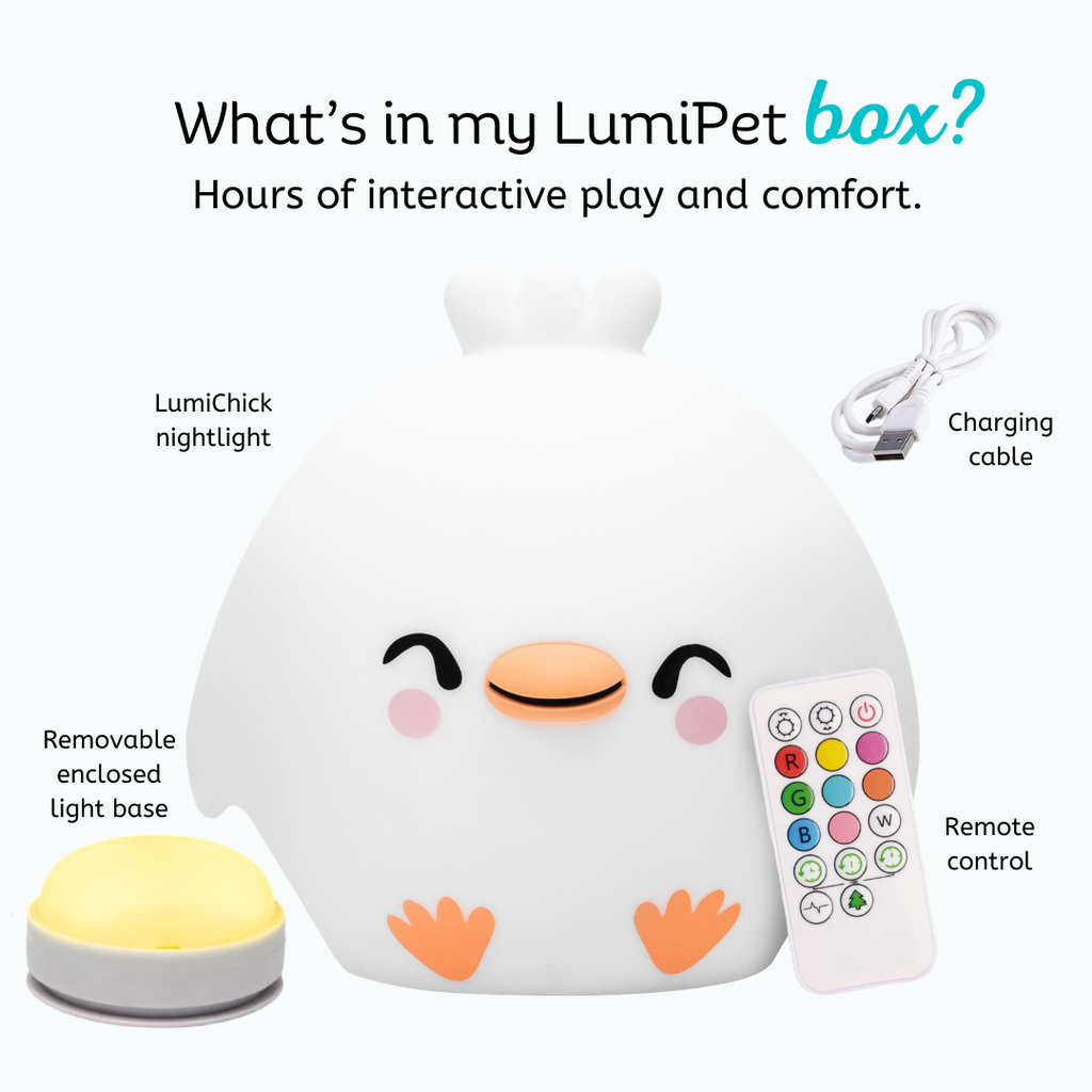 LumiPets® Clara the Chicken- Children's Touch Night Light