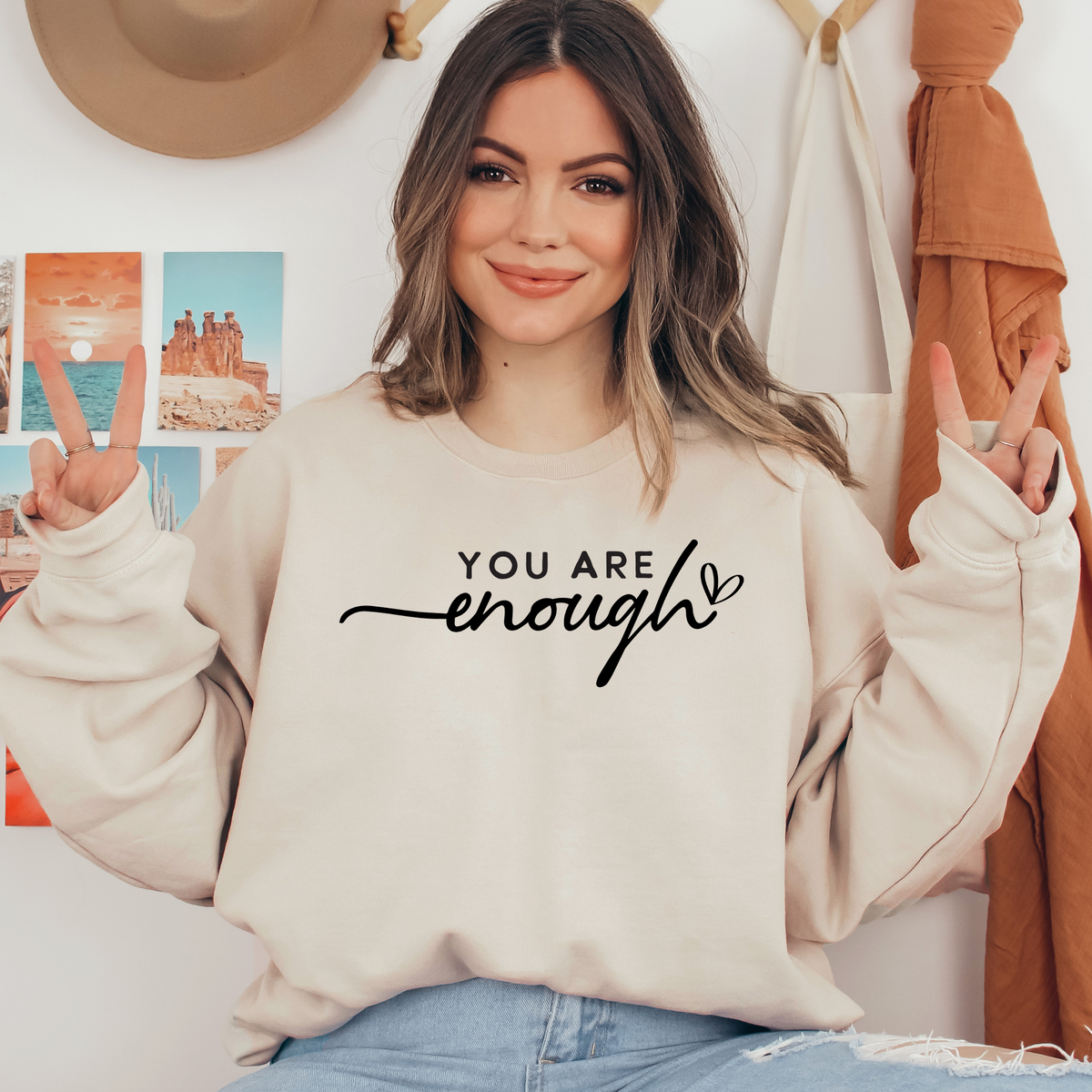 You Are Enough Ready To Press DTF Transfers, DTF Hot Peel