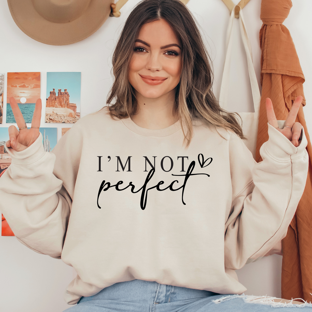 I'm Not Perfect Ready To Press DTF Transfers, DTF Hot Peel
