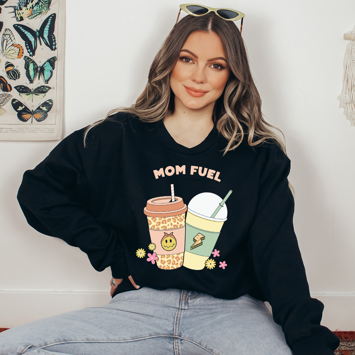 Mom Fuel Coffee Ready To Press DTF Transfers, DTF Hot Peel