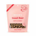 BestBy01/25 Bocce's Bakery Good Hair Dog Treats Salmon 6oz Soft Chewy Wheat-Free